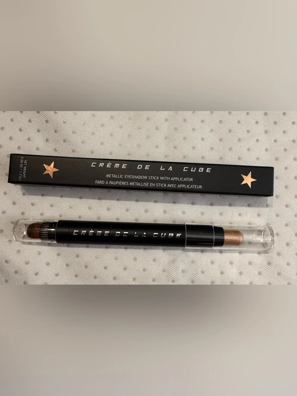 Creme De La Cube Metallic Eyeshadow Stick in Ember, New Sealed